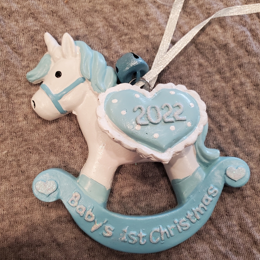 Baby's 1st Christmas Ornament - 2022 - Boy  NWT